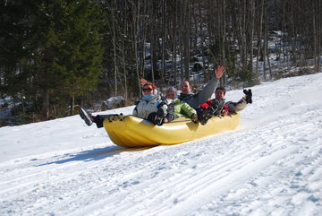 Slovenia winter holidays - snow rafting Snow rafting Slovenia