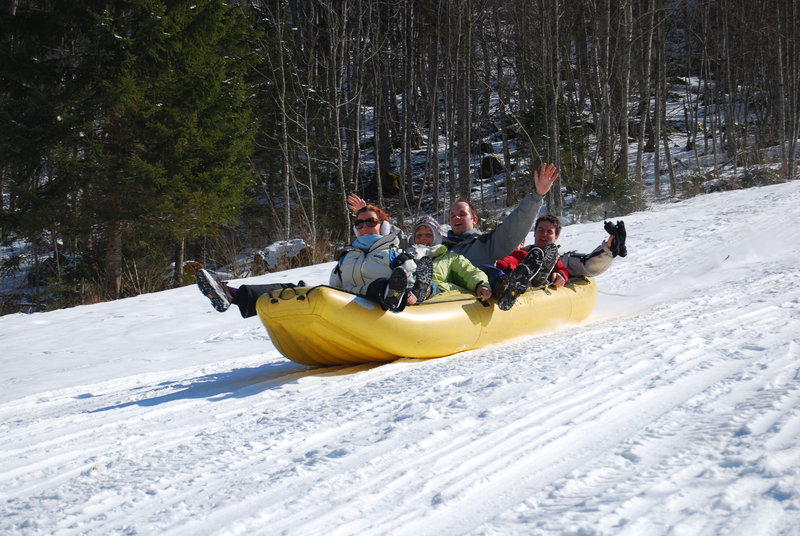 Snow rafting Slovenia