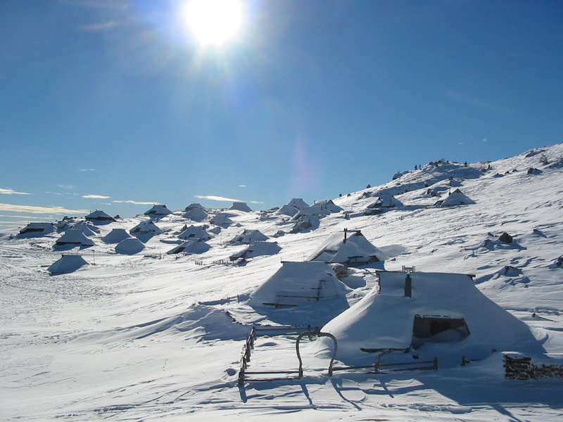 Slovenia Winter trekking Velika Planina winter trekking