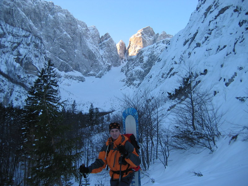 Backcountry snowboarding - Slovenia